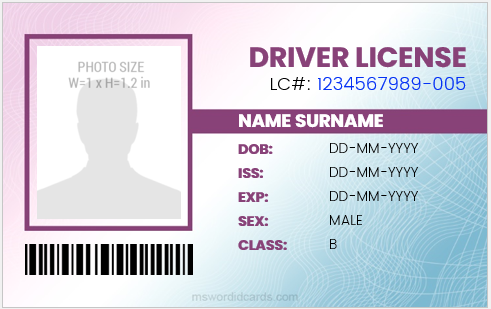 ohio drivers license barcode format